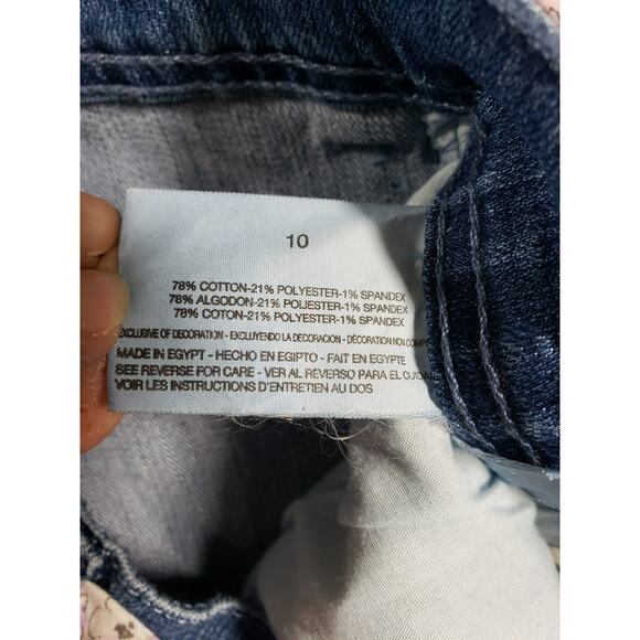 Gloria Vanderbilt Jeans Size 10 Womens Blue Pants Stretch Belted Cuff Capri NWT - Picture 6 of 16